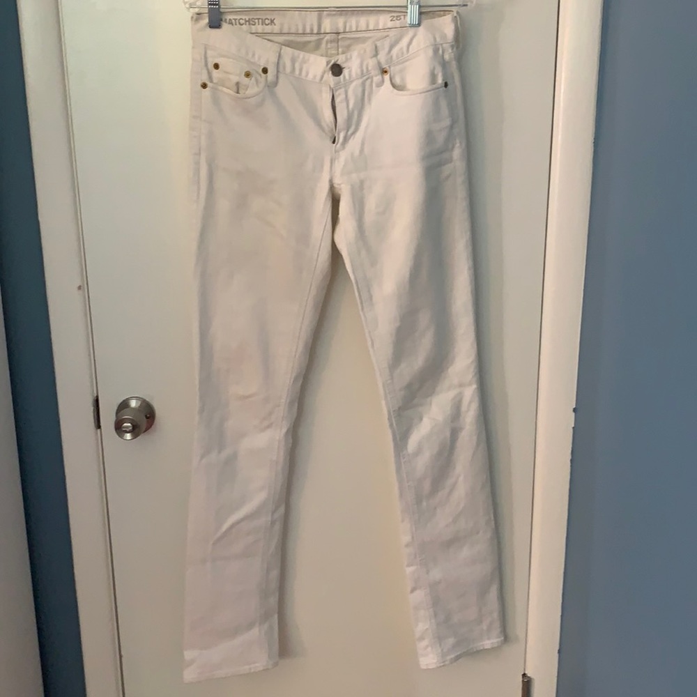 J Crew Matchstick white jean